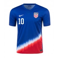 Fotbalové Dres Spojené Státy Christian Pulisic #10 Venkovní Copa America 2024 Krátký Rukáv